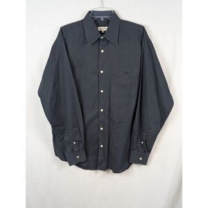 Emporio Armani Button Up Shirt Black Men's Size XL